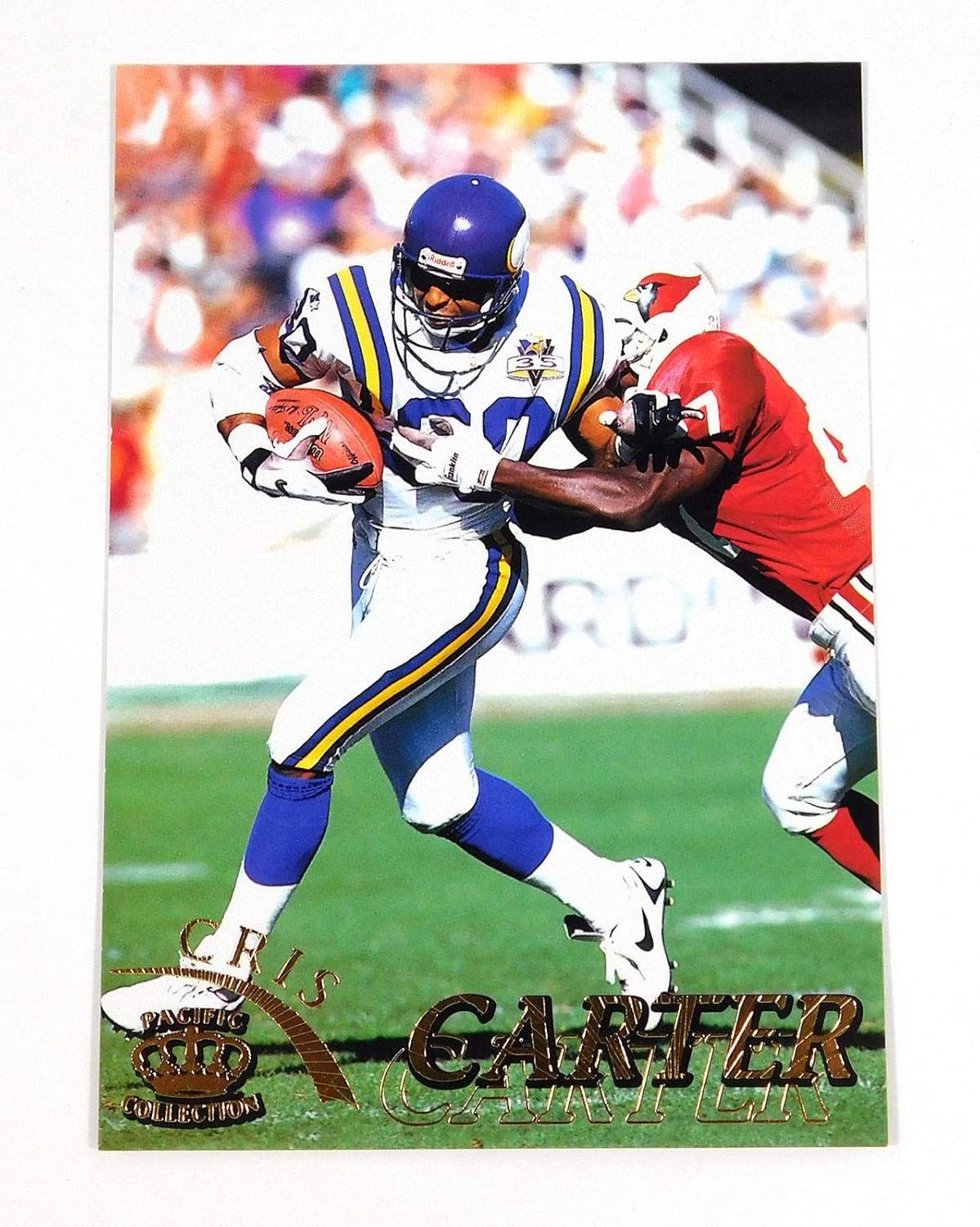 1996 Pacific Gridiron Gold Cris Carter 68 Vikings Rare