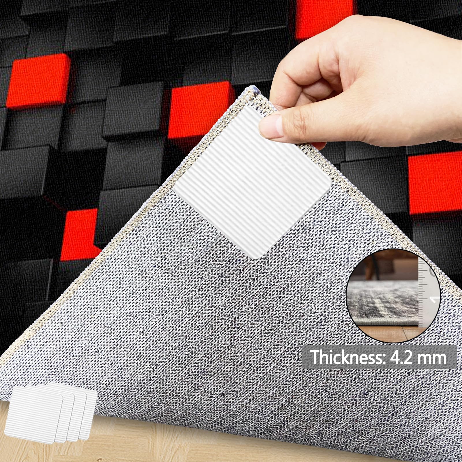 RxueSug Floor Protector Mat for Office Home Computer Gaming Chair Mat Carpet Protector Chair Mat Large Office Chair Mat for Hard Floor Non-slip Desk Chair Mat for Carpet Floors 70 x 100 cm - Image 5