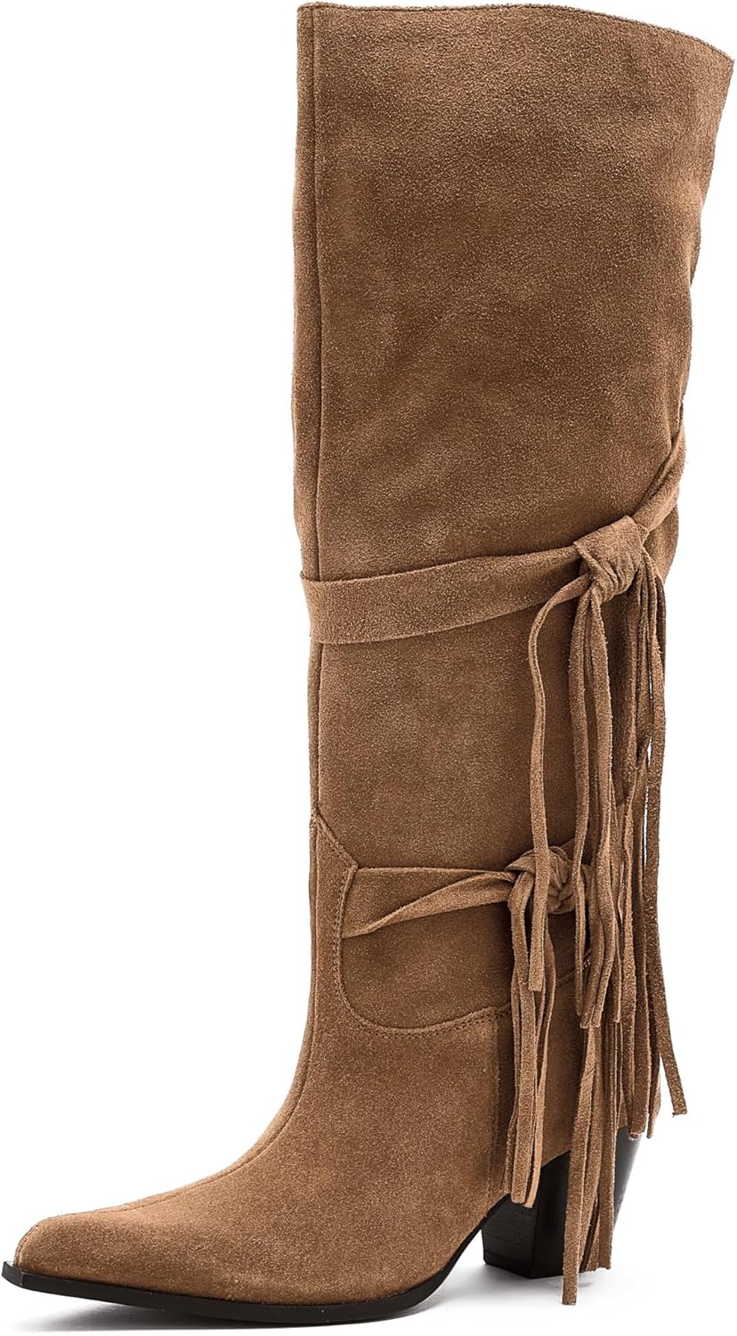 Free People womens Fast Lane Fringe Boots