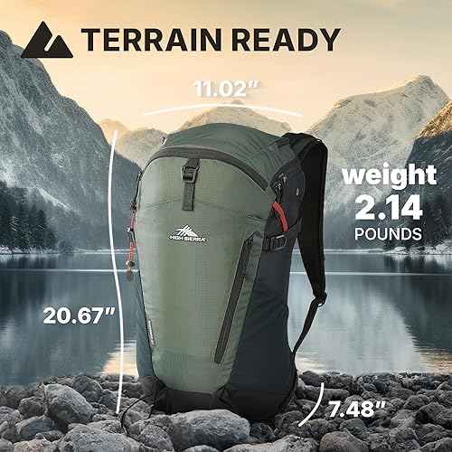 Miniatura 3 de High Sierra Pathway 2.0 Mochila de senderismo, verde bosquenegro, talla única, VerdeNegro (Forest GreenBlack), Mochila de senderismo Pathway 2.0