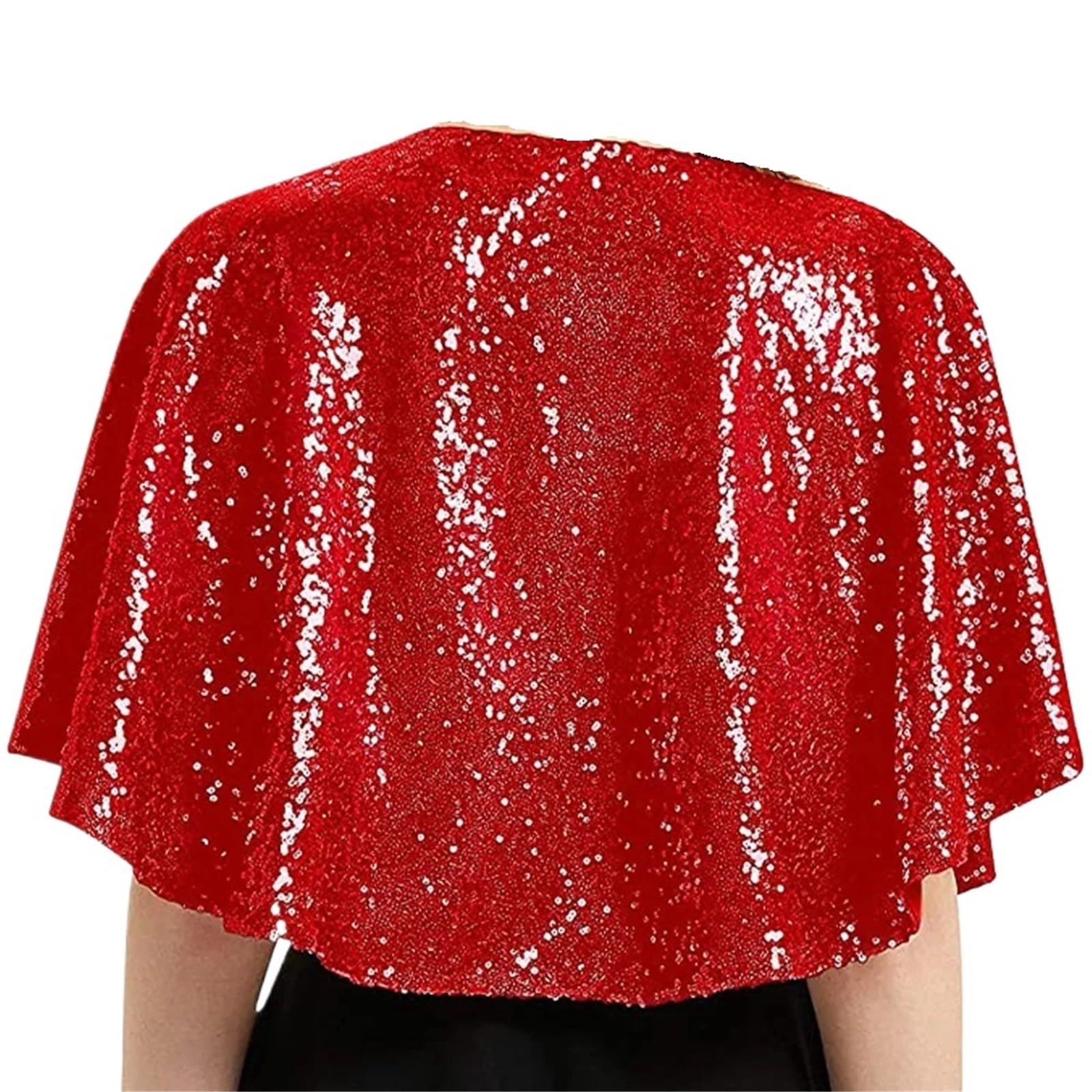Chal de lentejuelas brillantes para mujer, para fiesta, club, baile, vestido de noche
