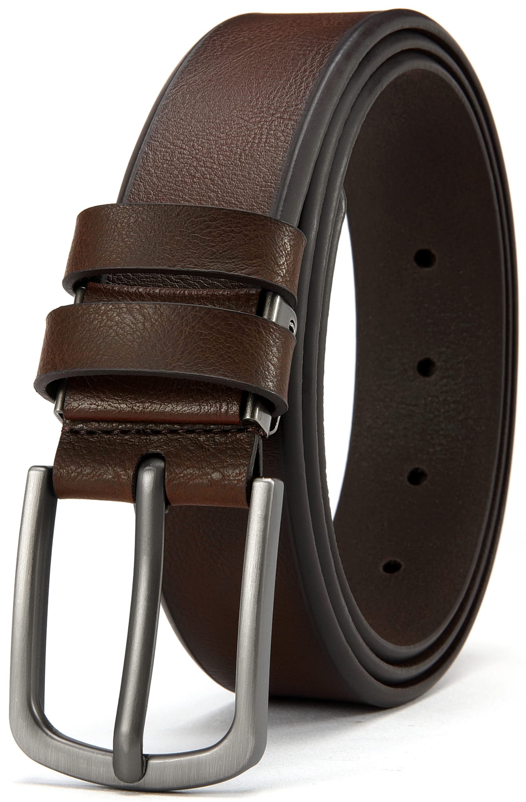 DOOPAI Mens Belt,Leather Dress Belt Casual Wear Jeans Classic belt 1.25", Adjustable Trim to Fit Everywhere