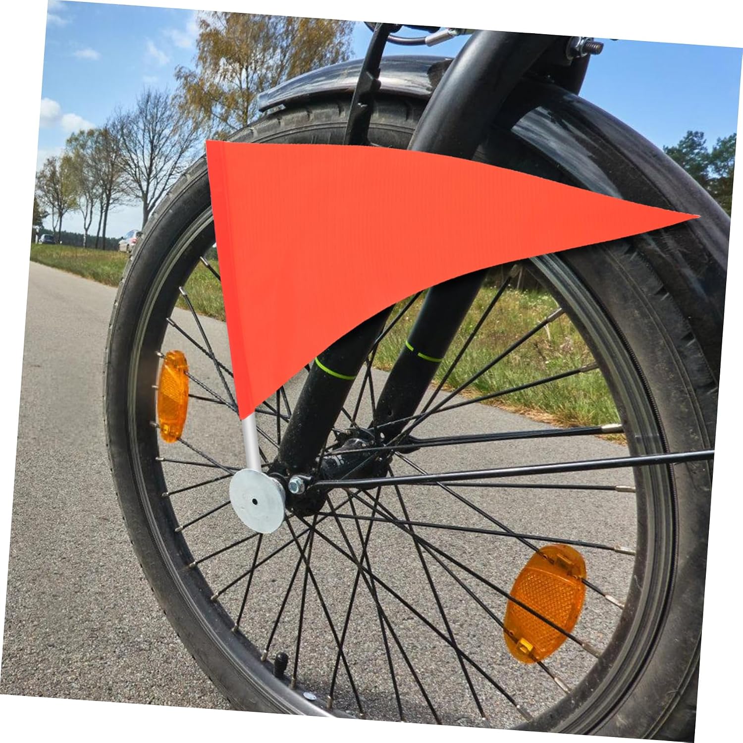 Bike Safety Flag Set 4pcs Warning Pennant Safety Flags Decor Universal
