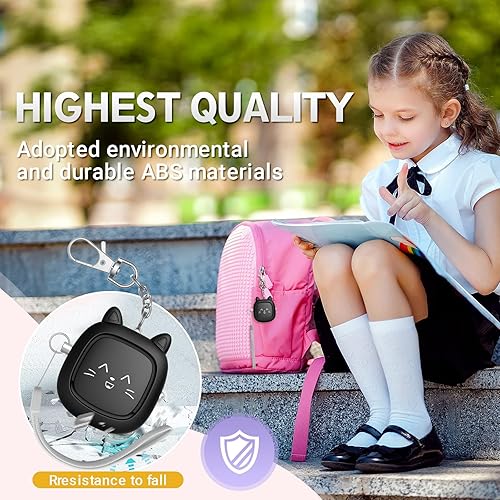 Miniatura 4 de Alarma personal de sonido seguro, alarma de llavero con sirena de 130 dB, alarma de seguridad de emergencia con luz LED, sirena de seguridad de