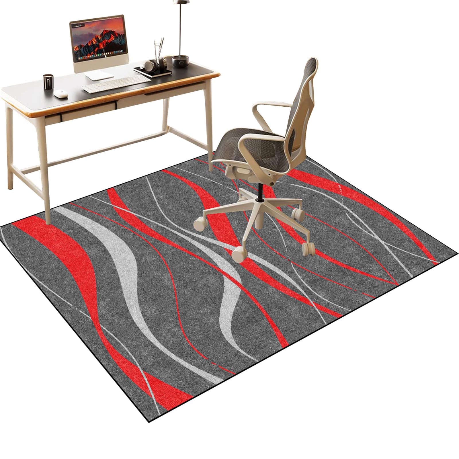 Office Chair Mat for Carpeted and Hardwood Floor, Desk Chair Mat for wooden Floors, Heavy Duty Gaming Chair Mat for Office Home, Floor Protector Mat for Rolling Chair, Computer Chair Rug 70 x 80 cm โ image 1