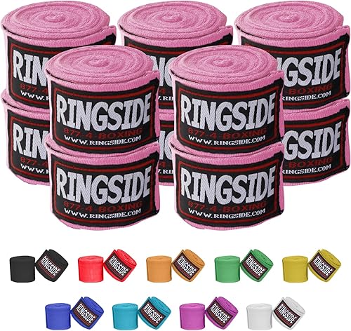 Miniatura 33 de Ringside Mexican Style Boxing Hand Wraps (Pairs) - 180" Semi-Elastic Cotton Blend Wrist Support with Thumb Loop for MMA, Muay Thai, Kickboxing