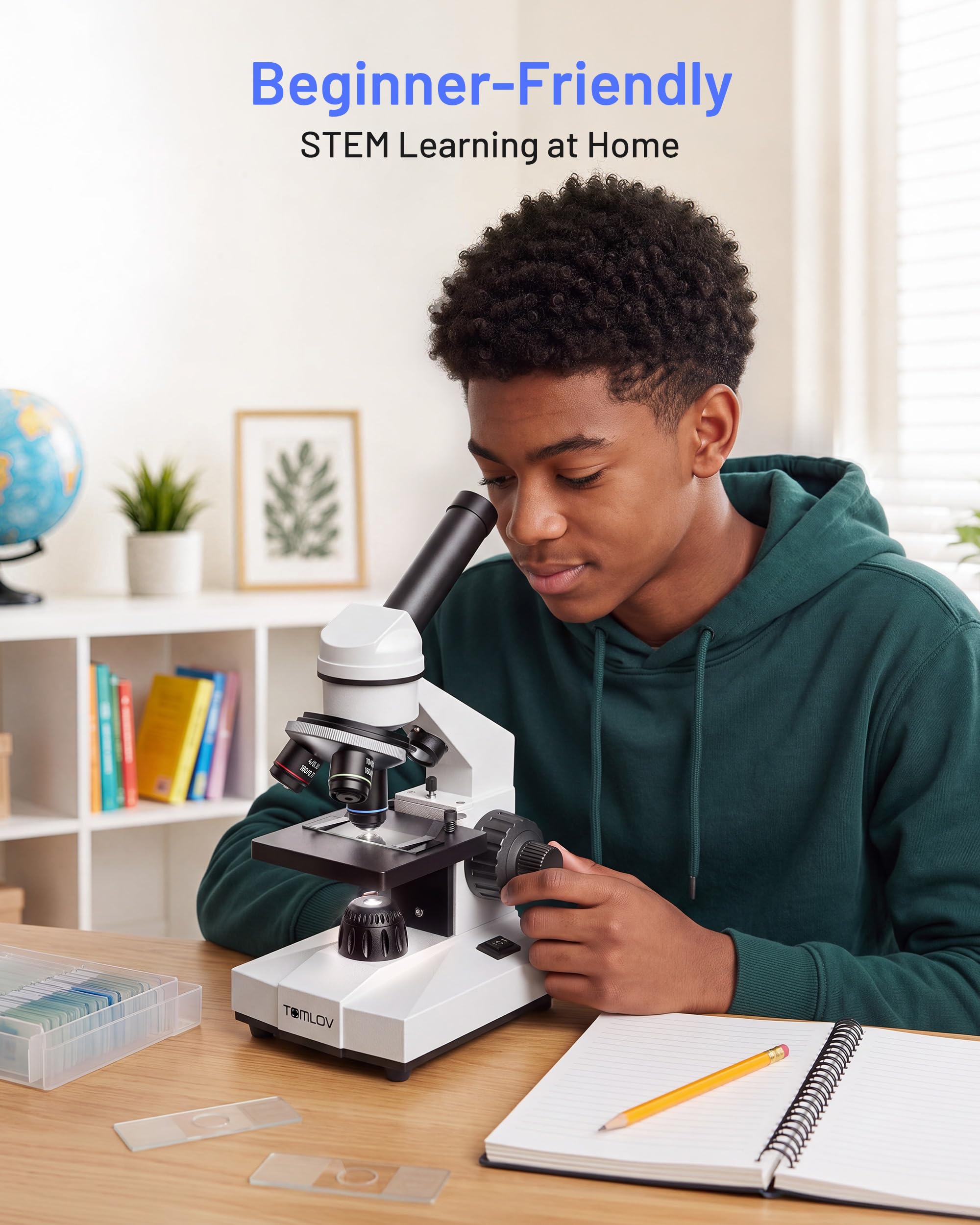 TOMLOV Microscope - Explore the Microscopic World -3