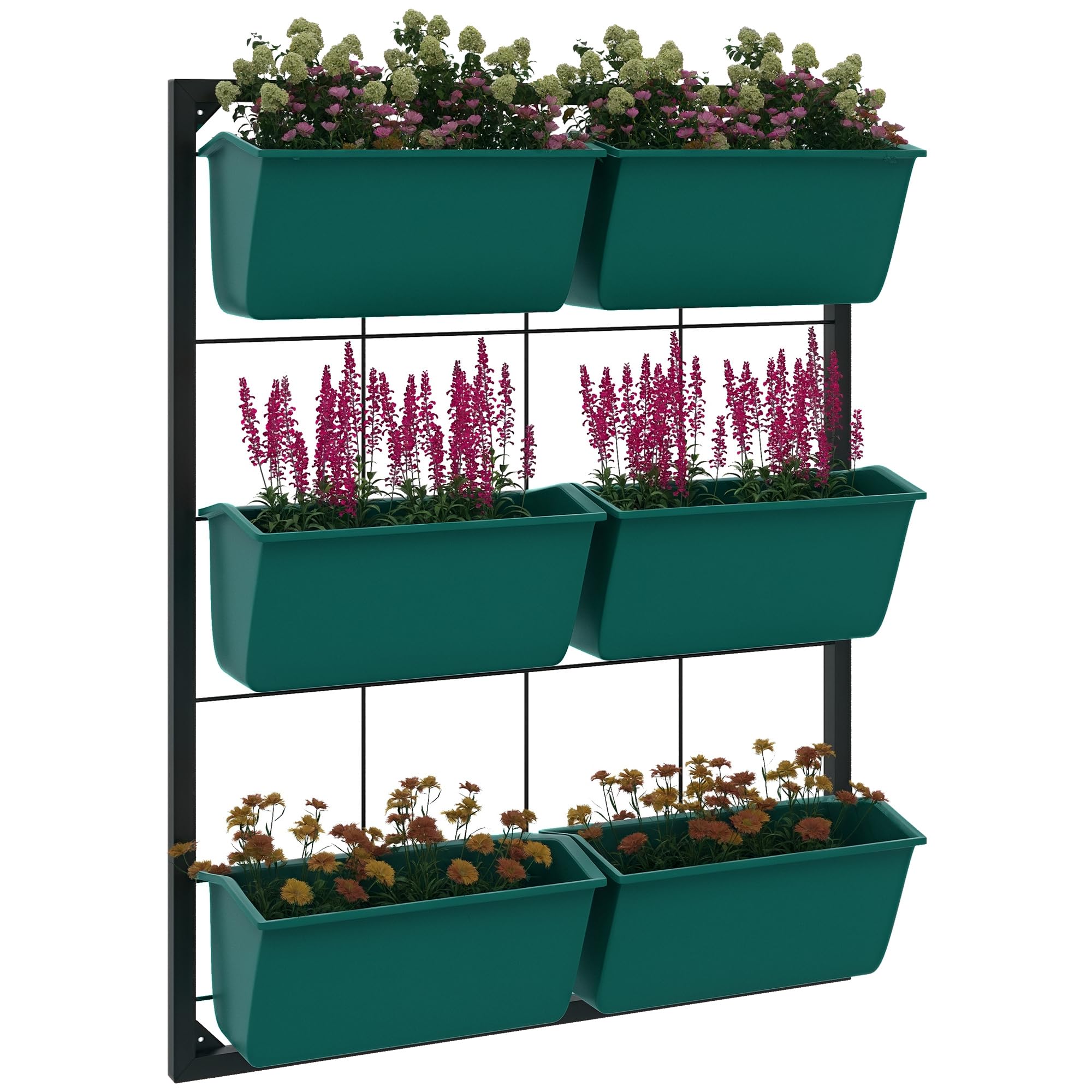 Outsunny 3-Tier Wall Planter