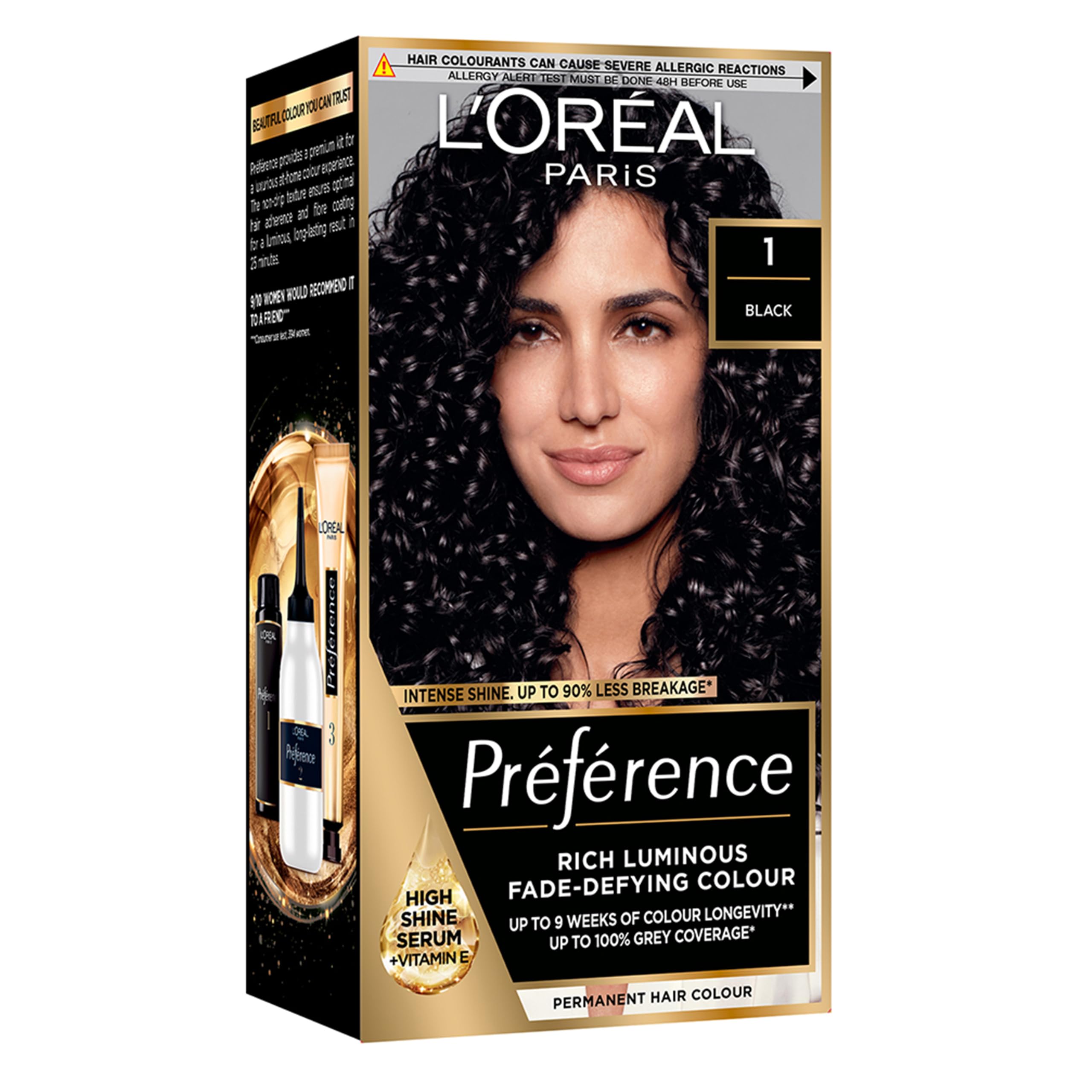 L’oréal Paris L'oreal Paris Preference Permanent Hair Colour Blonde Dye, 1 Black