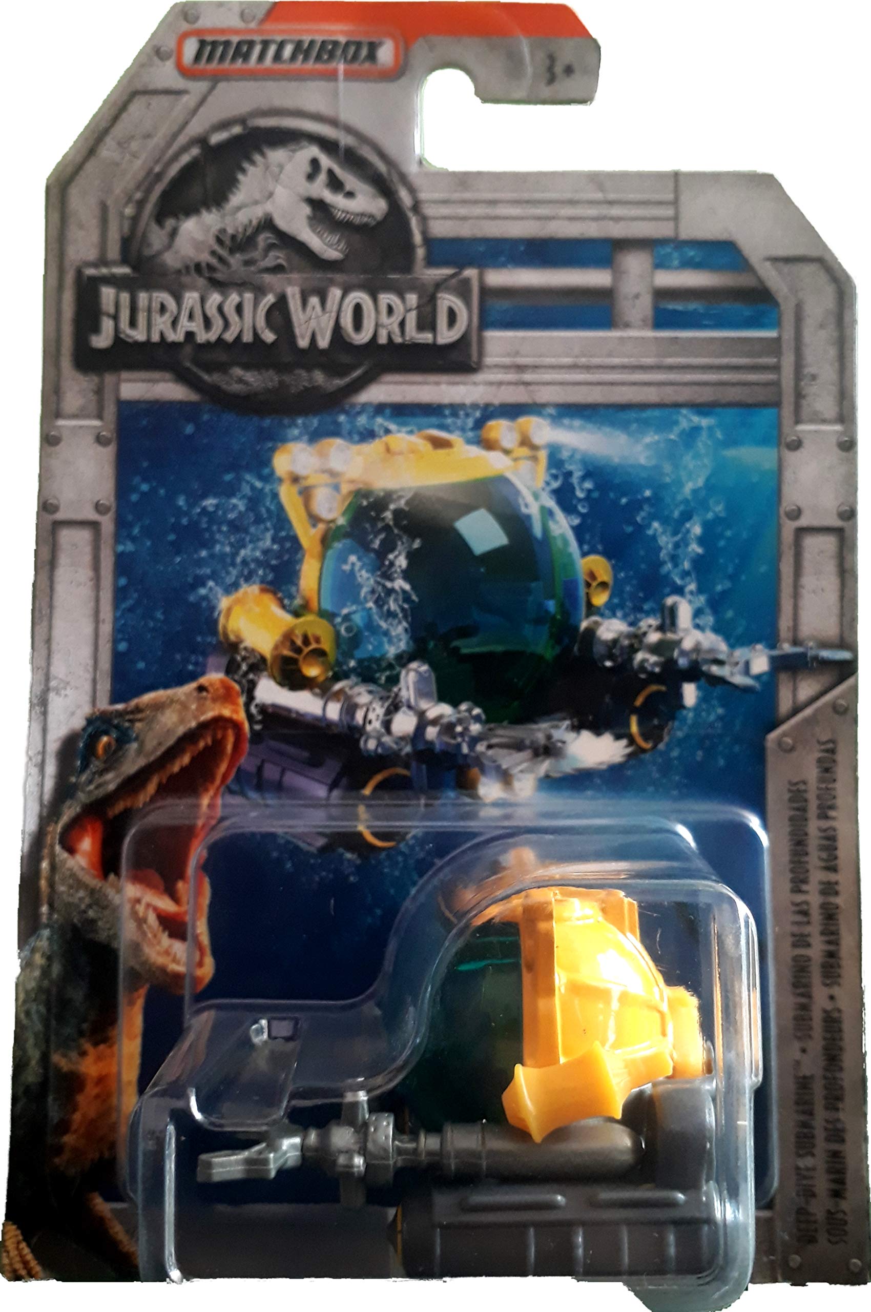 Mohaak Gallery Matchbox Jurassic World " DEEP - Dive Submarine " A Rare Hard to Find Special Edition Vehicle