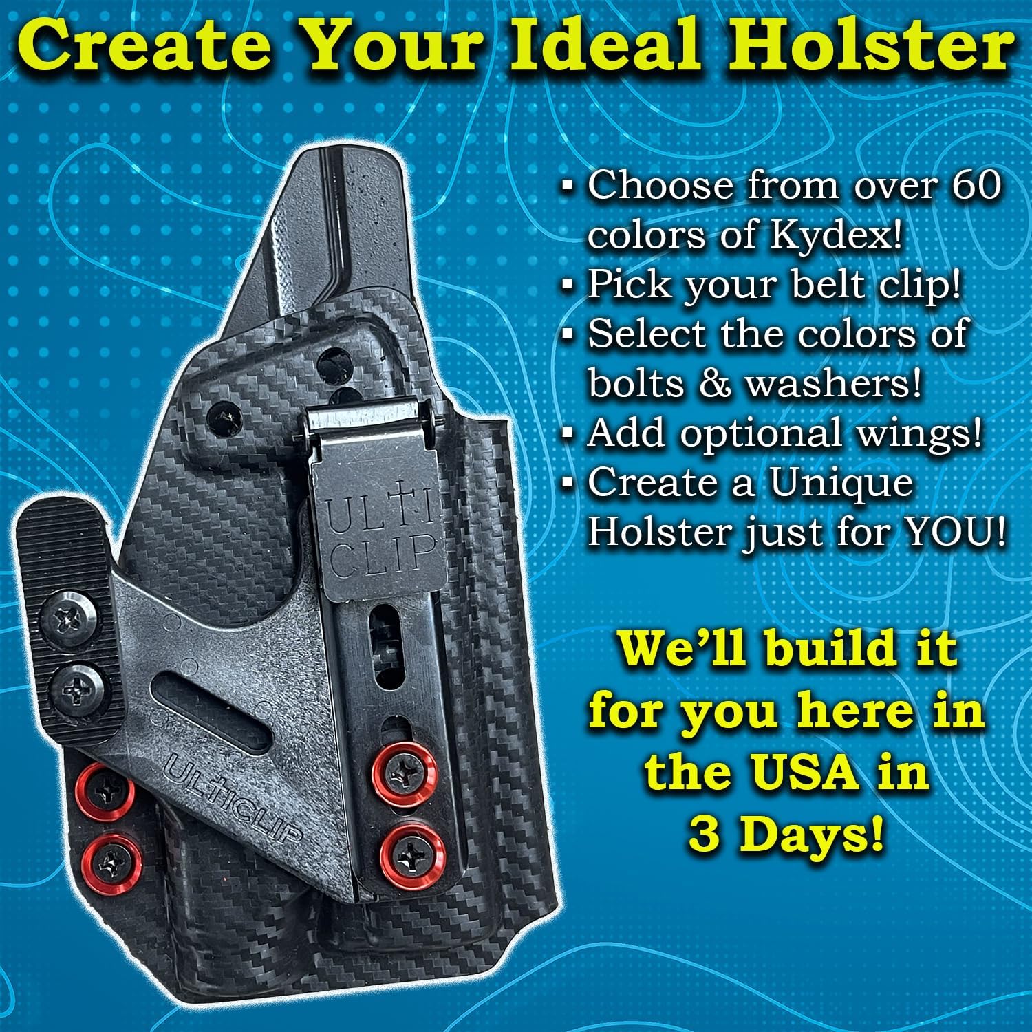Shadow Systems CR920 / CR920X Holster with TLR-7 Sub :: Made in USA :: IWB Holster fits Shadow Systems CR920 with TLR-7 Sub :: Veteran Owned Company :: Over 60 Color Options