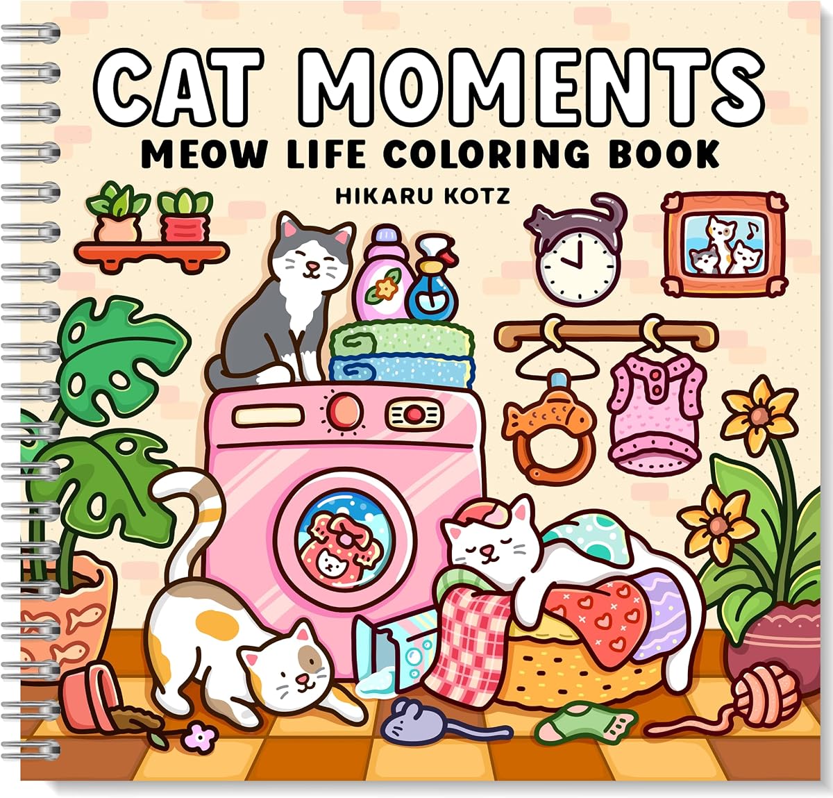 Momentos de gatos: Libro para colorear Meow Life para adultos y adolescentes
