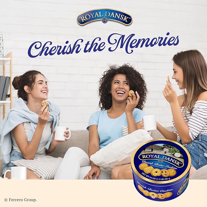 Royal Dansk Danish Butter Cookies, Galletas Premium con Mantequilla Real, 24 oz miniatura 9