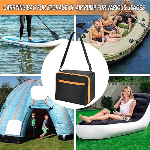 Miniatura 7 de Cosmos Bolsa de transporte de almacenamiento compatible con bomba de aire SUP y bomba de aire de tabla de remo, bolsa portátil para transportar