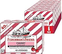 Vista 10 de Fisherman's Friend Gotas para la tos, supresor de la tos y pastillas para el dolor de garganta, miel y limón sin azúcar, 5.52 mg mentol, 240 gotas