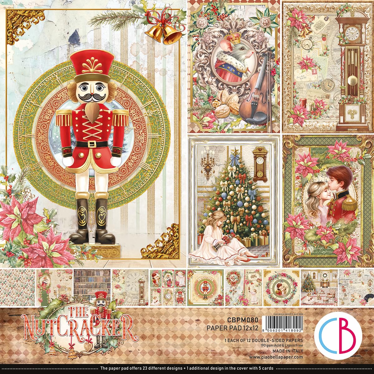 Ciao Bella Paper Ciao Bella The Nutcracker 12" X 12" Paper Pad