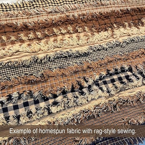 Miniatura 2 de Rollo precortado de tela de algodón marrón y negro, 22 unidades, 2.5 x 44 pulgadas, rollo de gelatina JCS