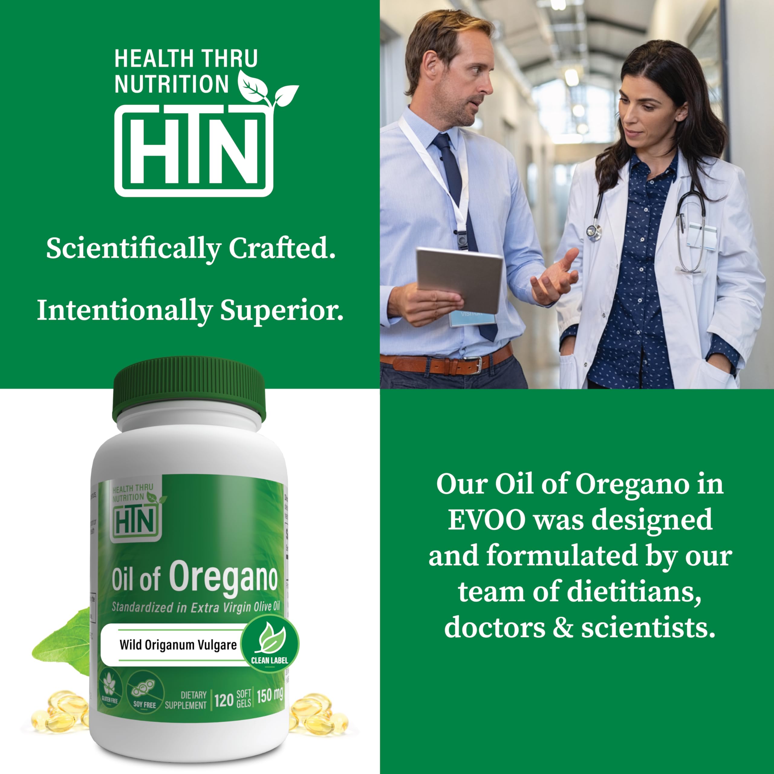 Oil of Oregano Supplement 120 Softgels Non-GMO Health Thru Nutrition — Amazon image 6