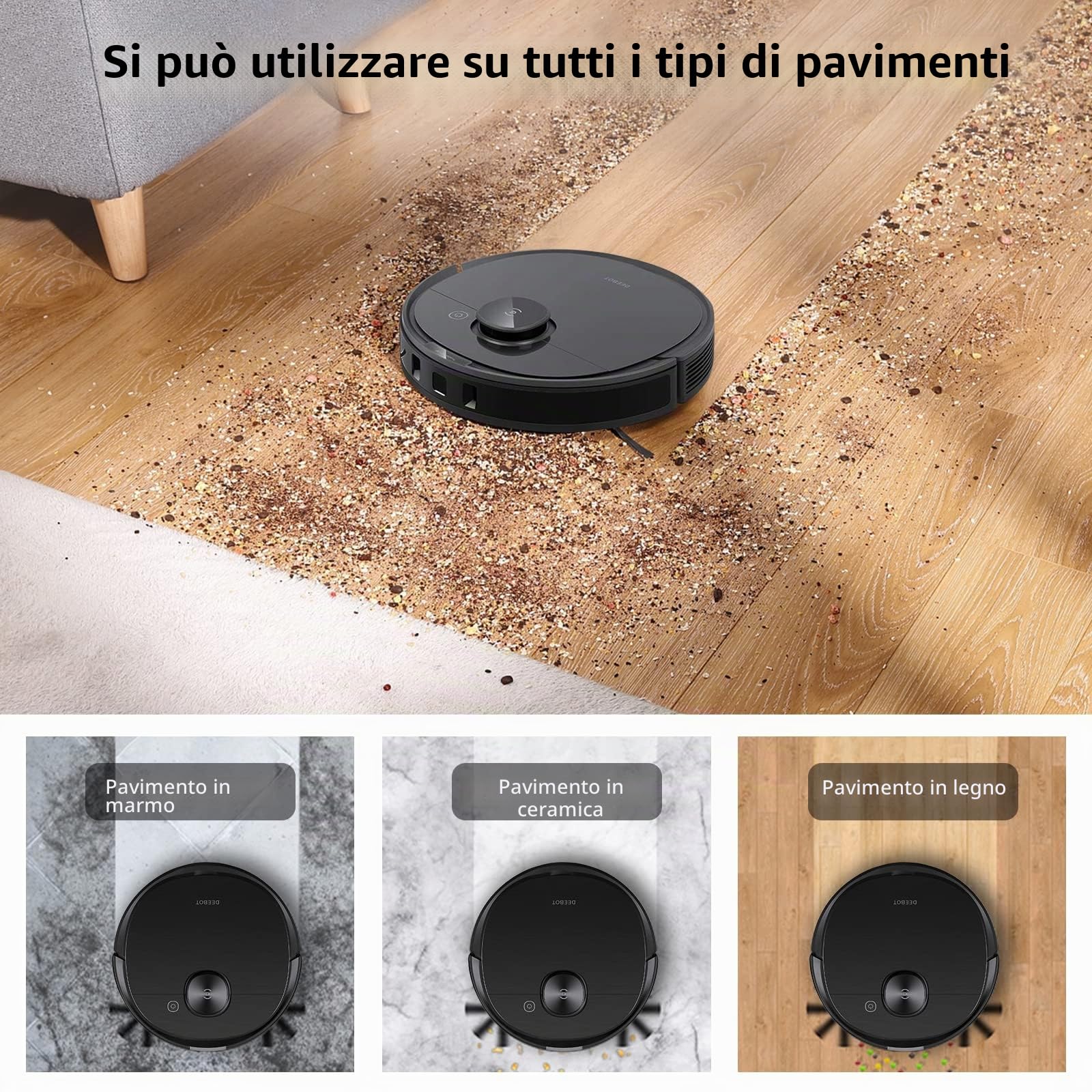 Chuancheng 50 Stracci robusti USA e Getta per Ecovacs Deebot Ozmo N8 PRO +/T8 Max/T9 AIVI/T8 +/N8 PRO/T8 AIVI/ N8/T9 + Pezzi per aspirapolvere