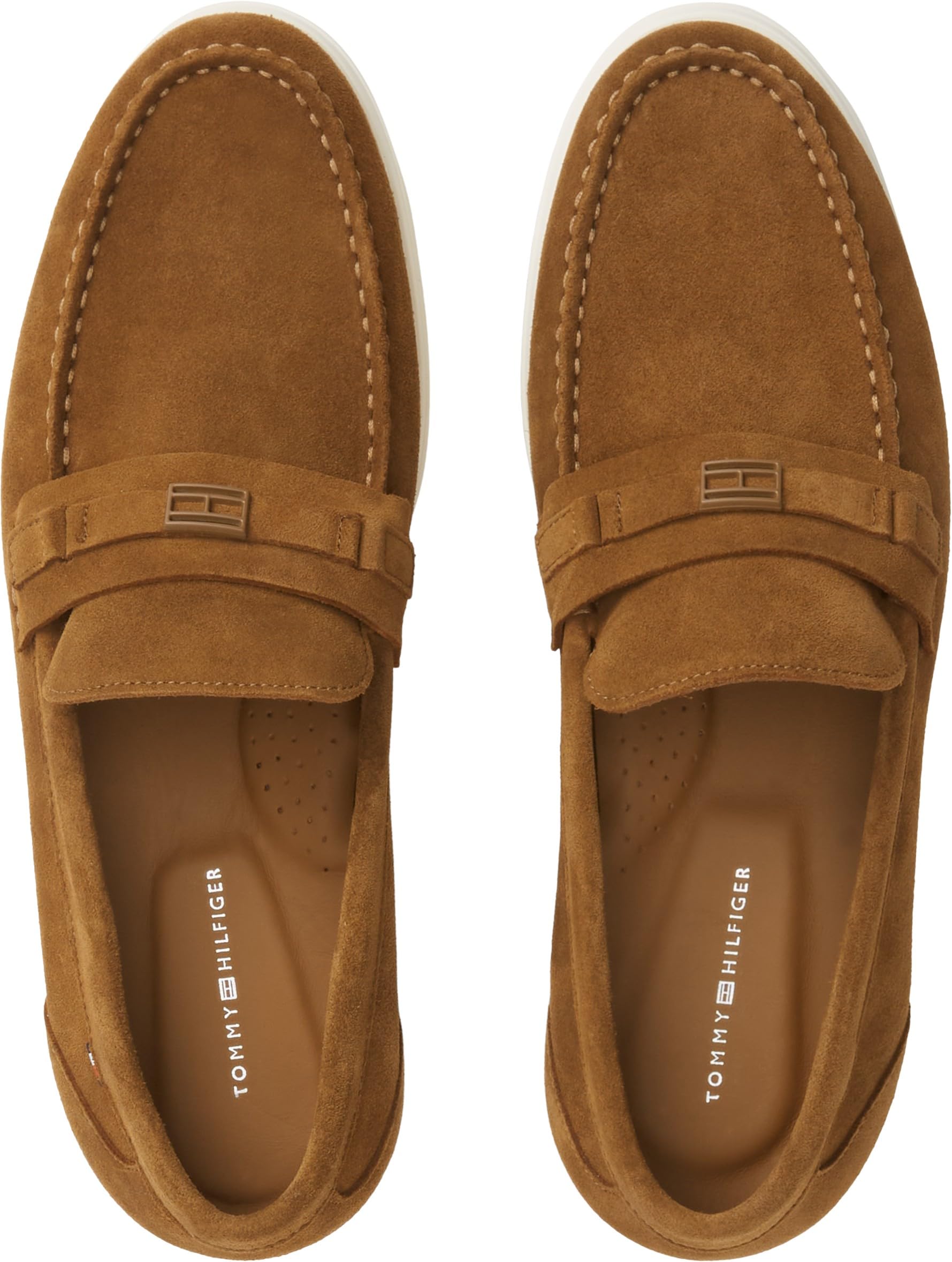 Tommy Hilfiger Light Suede Flag Hardware Loafer Fm0fm05897 MocassiniUomo