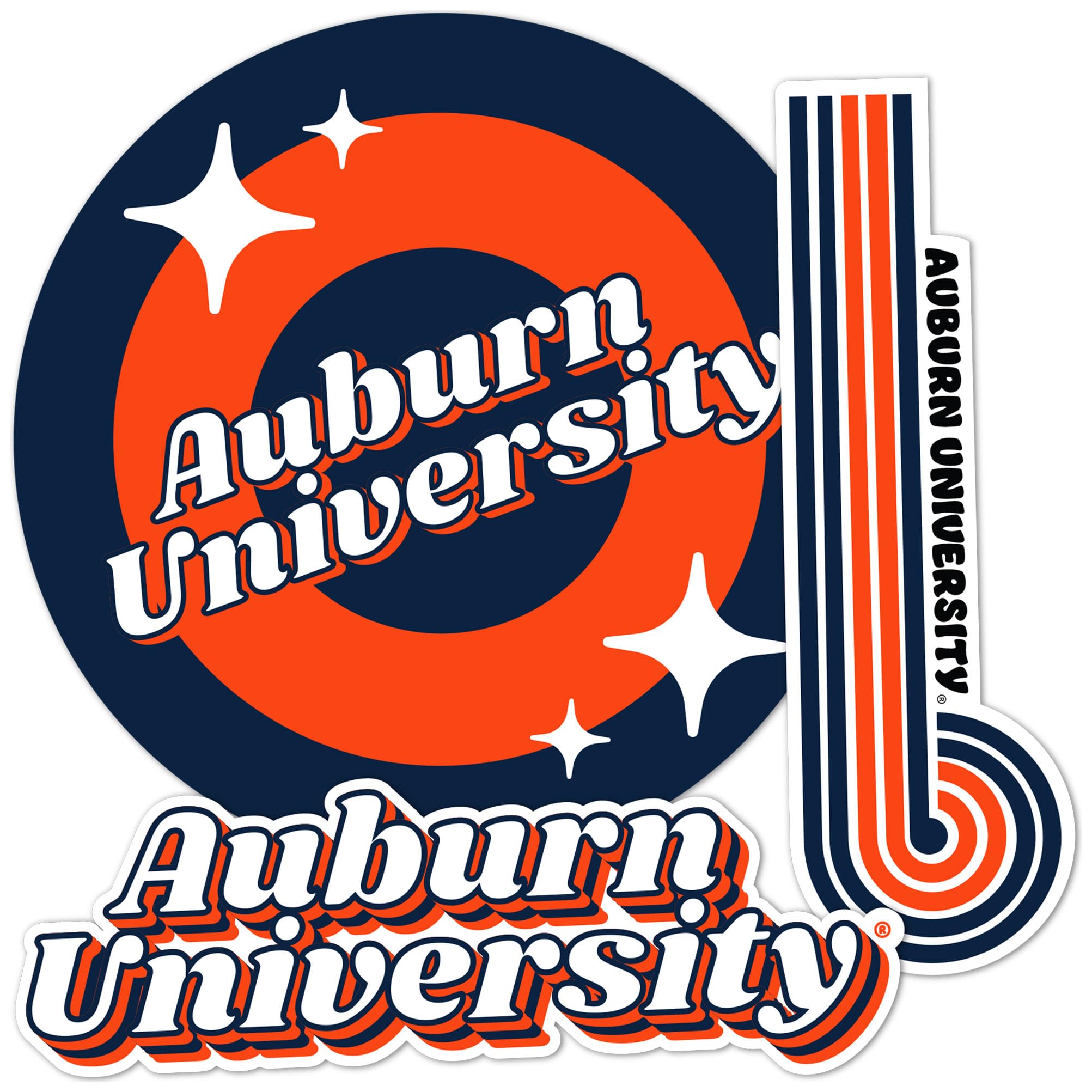 Autocollants Auburn Tigers vinyle 10,2 cm War Eagle pour déco gourde et voiture
