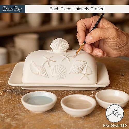 Miniatura 2 de Blue Sky Clayworks 20758 Laguna Coastal - Mantequera, color blanco