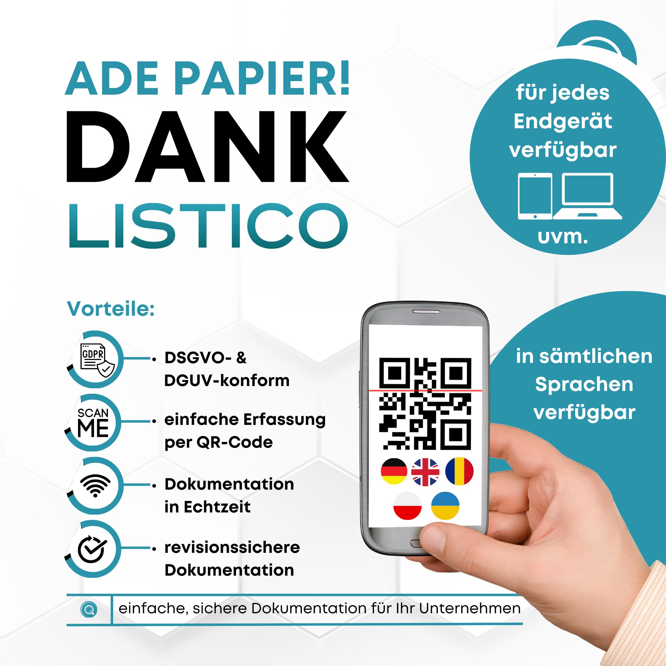 Digitales Verbandbuch für Betriebe als Web-App ✓ keine Installation, sofort loslegen ✓ DSGVO- und DGUV-konform ✓ Erste-Hilfe Dokumentation ohne Papierkram ✓ Überall abrufbar - Verbandsbuch Meldeblock