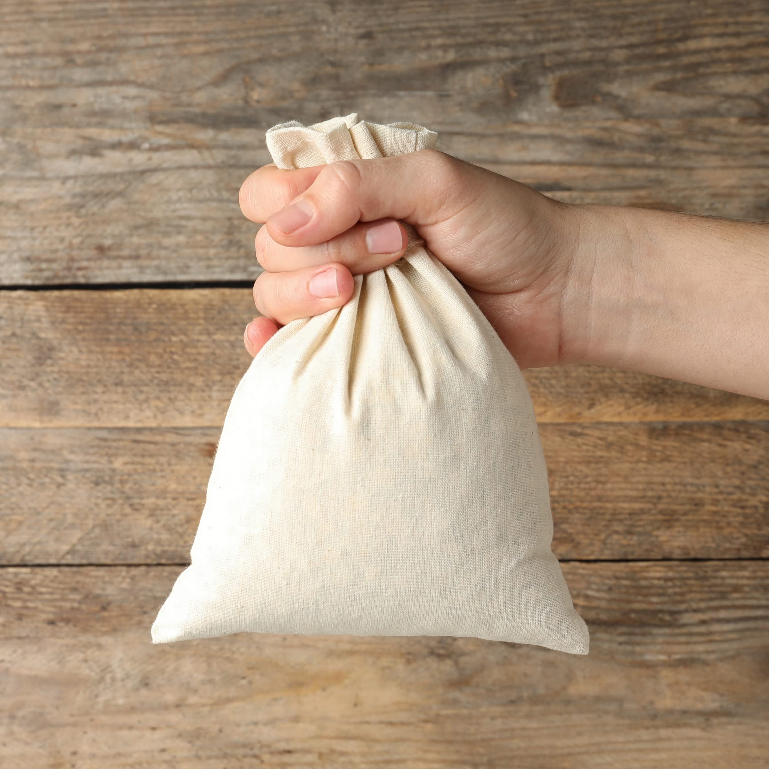 Sacchetti In Cotone Con Coulisse 30x40cm - 5 Pezzi Per Shopping E Conservazione - Foto 4