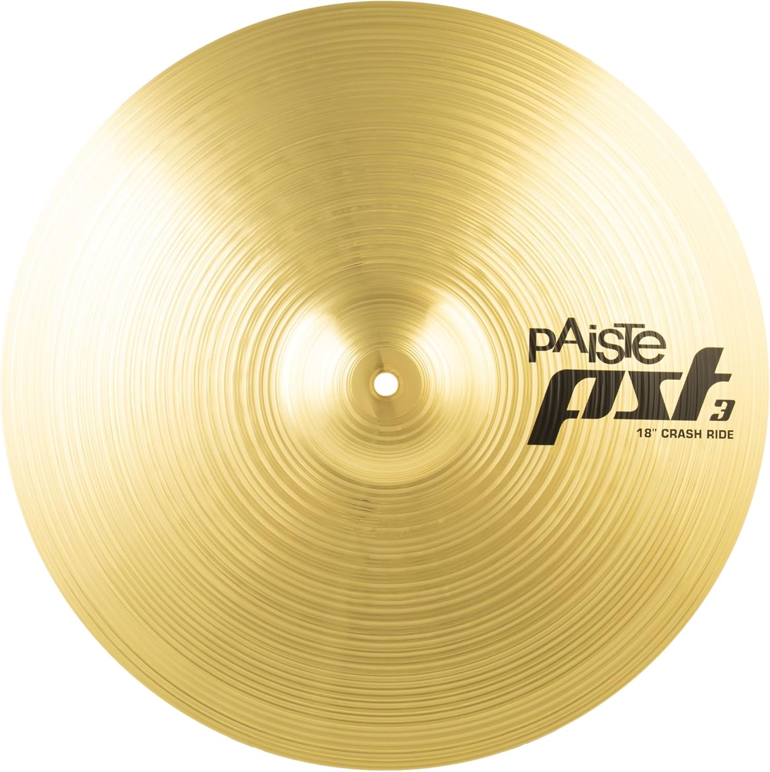 Paiste Crash/Ride Cymbal, PST 3 Series, Percussion Instrument for Drums, 18"