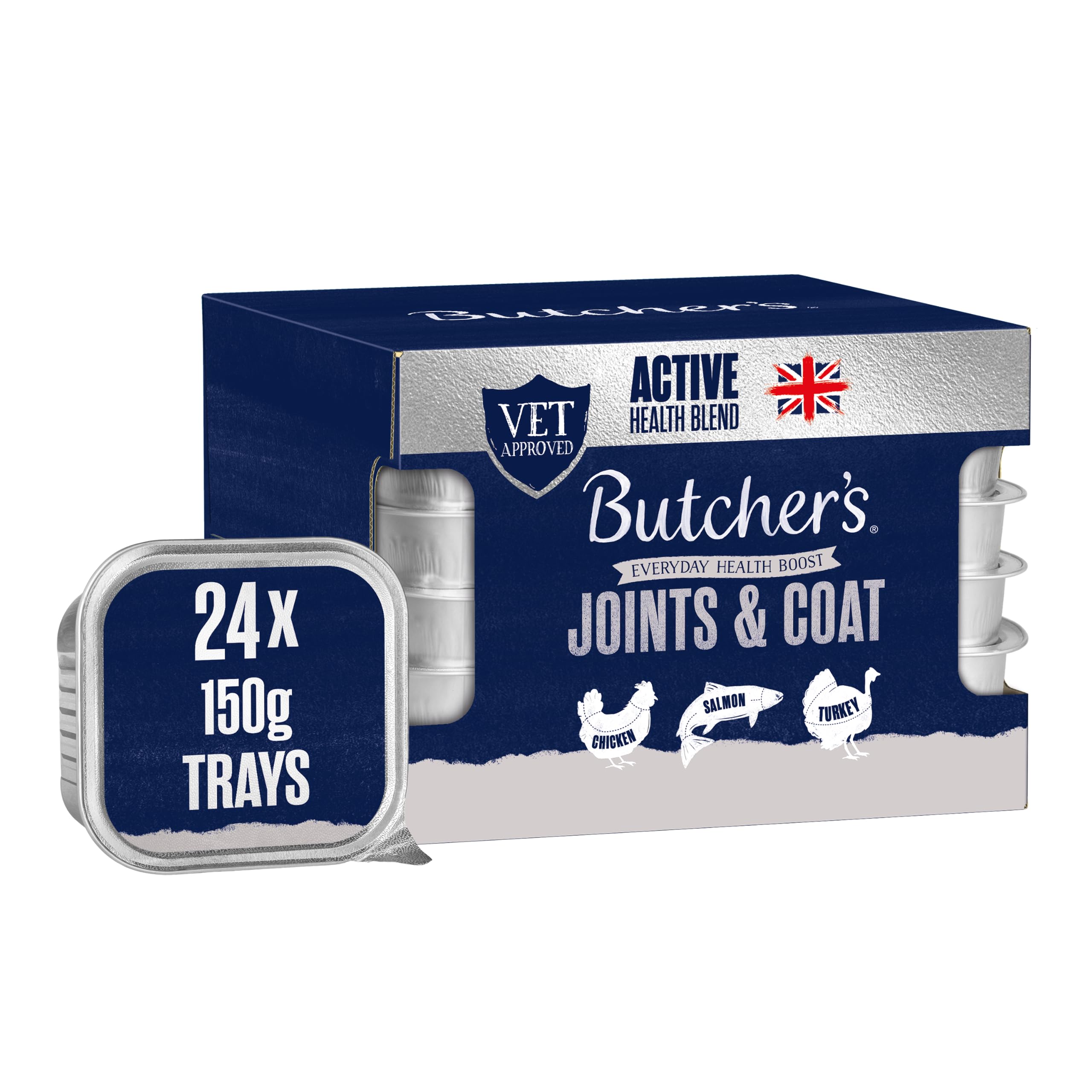 Butcher's Joints & Coat Dog Food Trays 24X150g