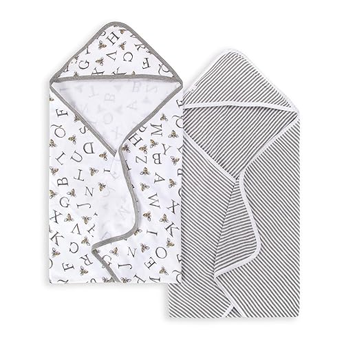 Miniatura 24 de Toalla orgánica con capucha de una sola capa para bebé de Burt's Bees Baby, Toallas con capucha para bebé, de una sola capa, 100% algodón orgánico,