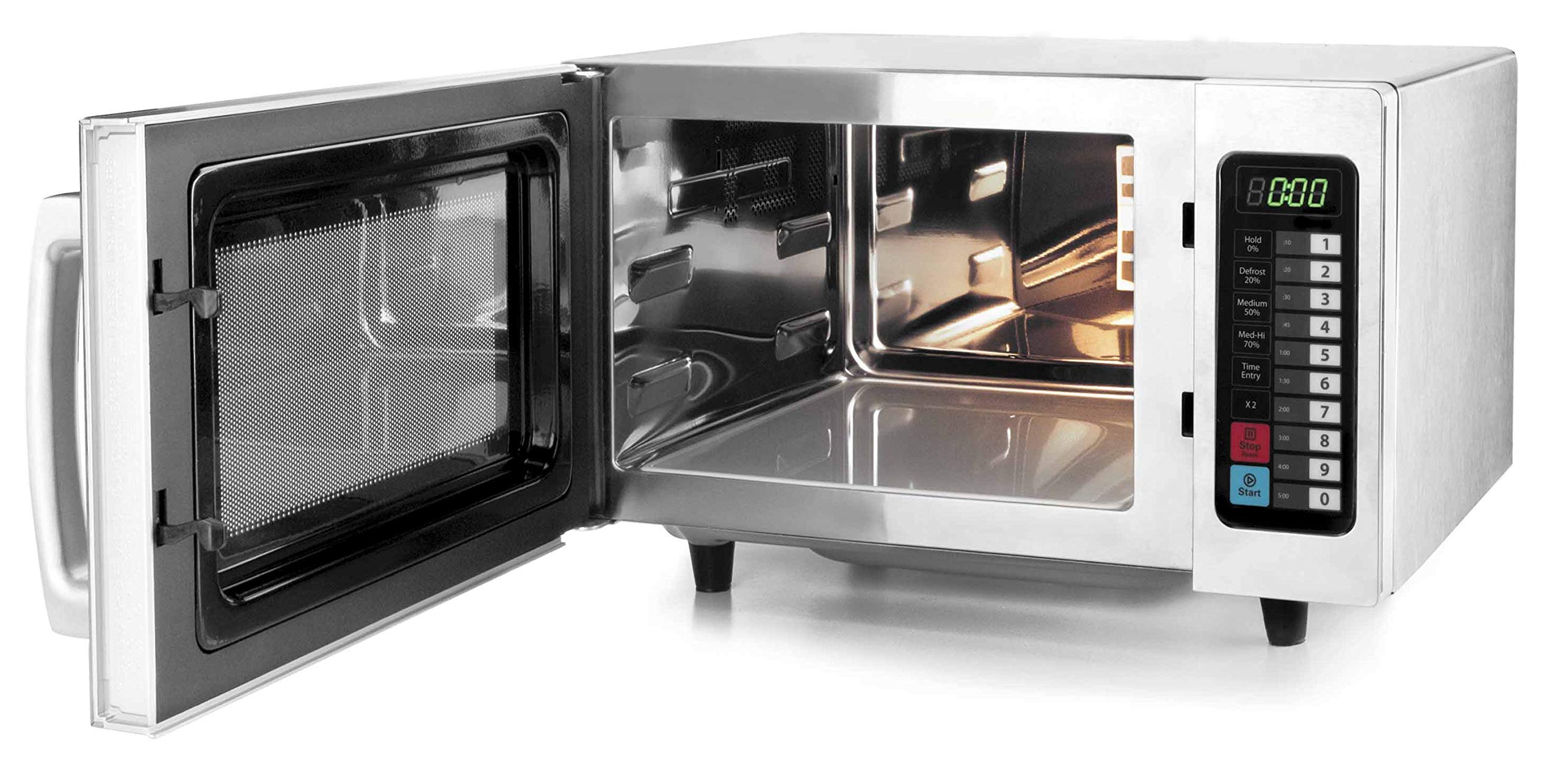 Lacor 69325 - Horno microondas Profesional fabricado en acero inoxidable, 25 L, 1000 W
