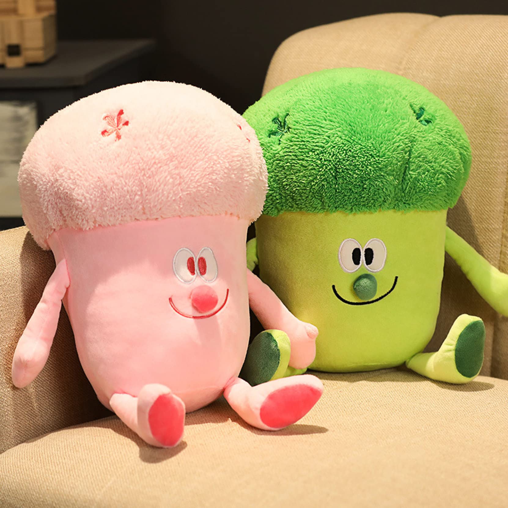 Amazon.co.jp: [FOQW] かわいい ブロッコリーぬいぐるみ ピンク 抱き枕