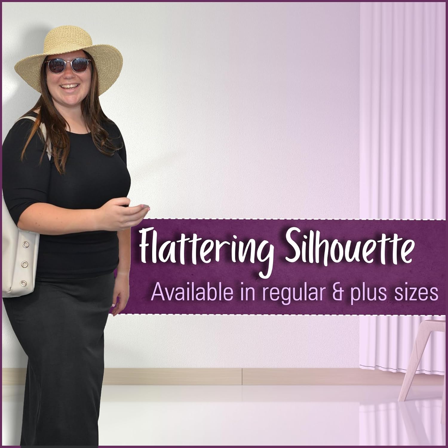 Kosher Casual Long Pencil Skirts for Women – Cotton Stretch Fabric Fitted Maxi Skirt with High-Waisted Fit - Image 4