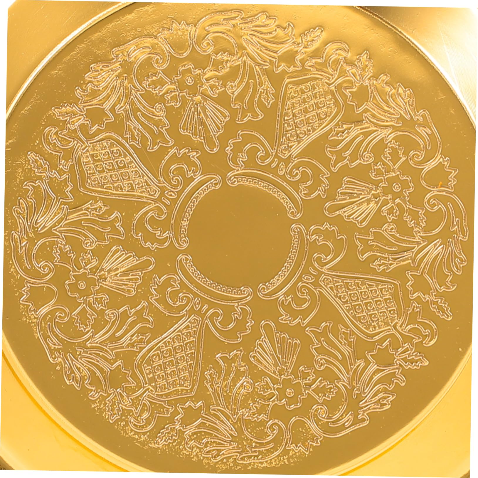 TsoLay Goldfarbenes Tablett Aus Zinklegierung – Luxuriöses Servierblech, 27 X 18 X 8 Cm, Für Kuchen & Snacks