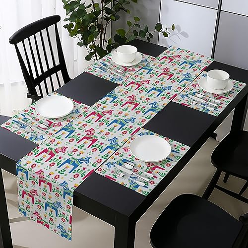 Miniatura 67 de Ambesonne Mal de Ojo Tablero de Mesa, Patrón Simétrico Ojo Que Todo Lo Ve Supersticioso Turco Étnico, Tablero Rectanglar para Comedor y Cocina, 16"