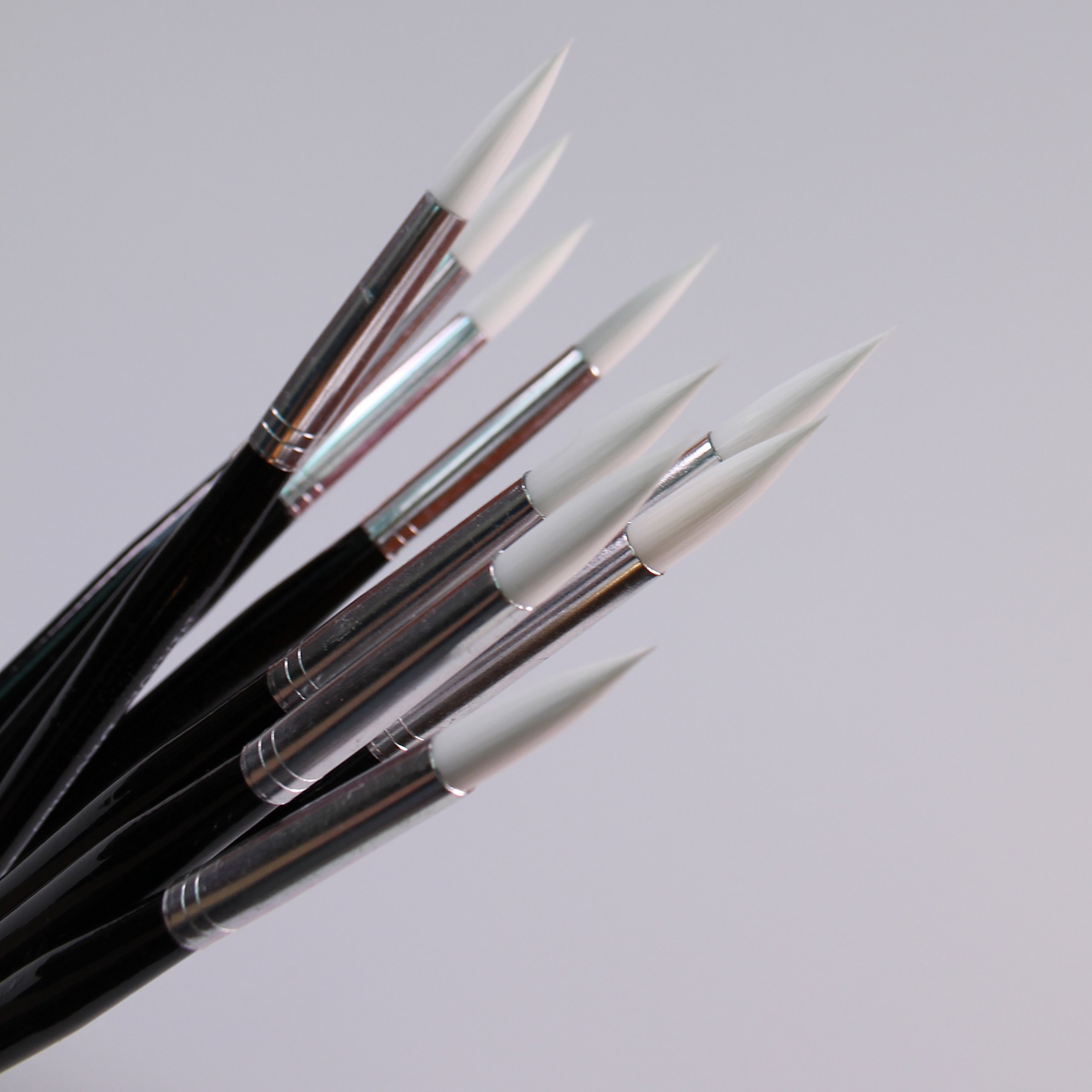 Round Synthetic Sable Paint Brushes Size 6 Pack of 10 by BCreative ®