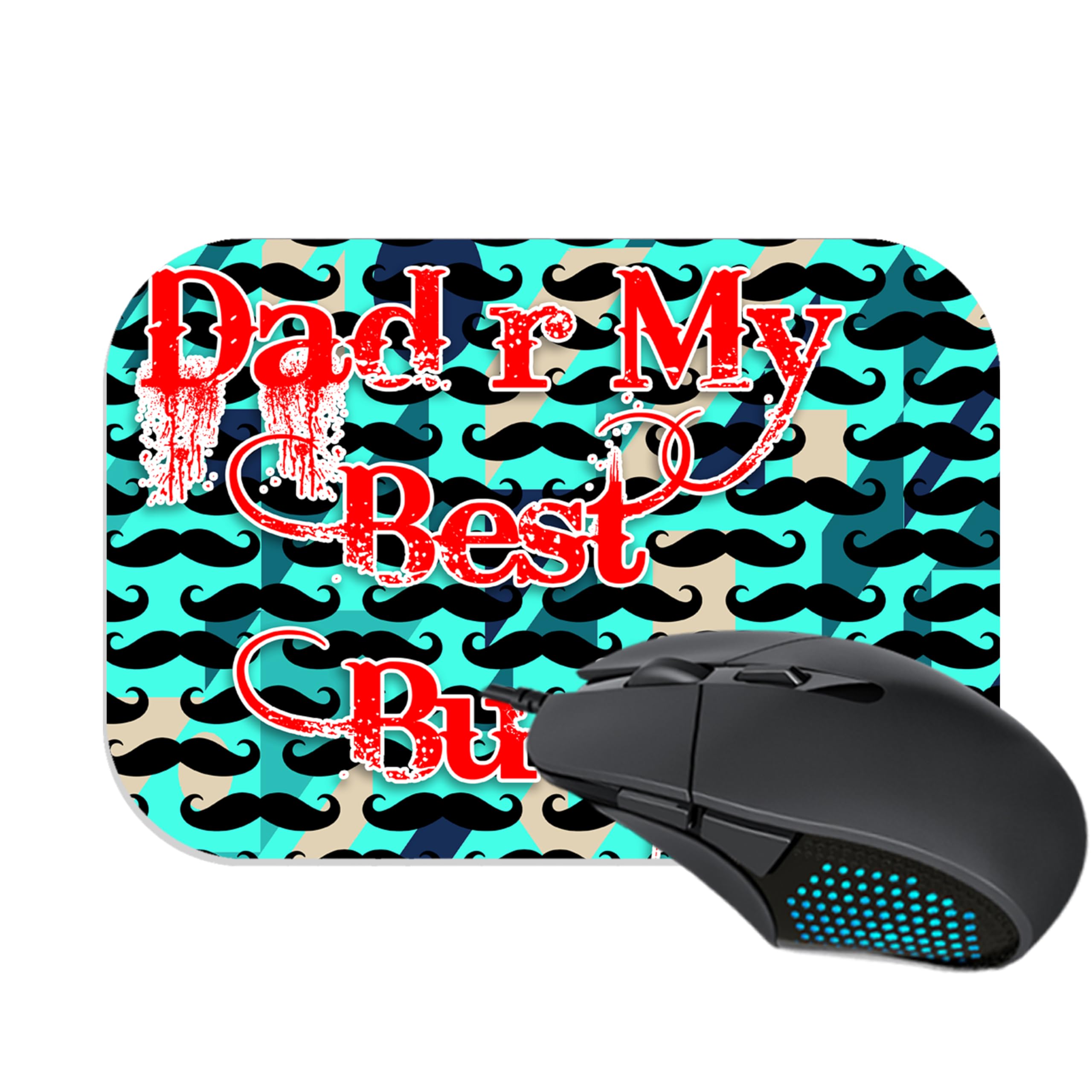 SoFFXia Fashion Mouse Pad, Non-Slip Rubber Base, Waterproof Surface, Compatible with Laser and Optical Mice