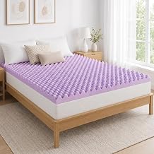 2 Inch Egg Crate Memory Foam Mattress Topper Full, Pressure Relief