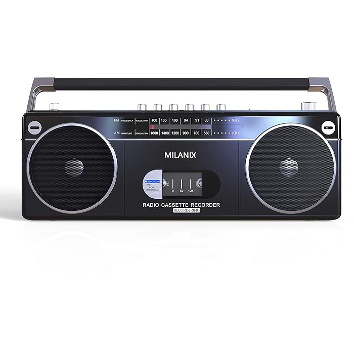 Buy Milanix Portable Boombox Stereo Tape Cassette Player/Recorder with