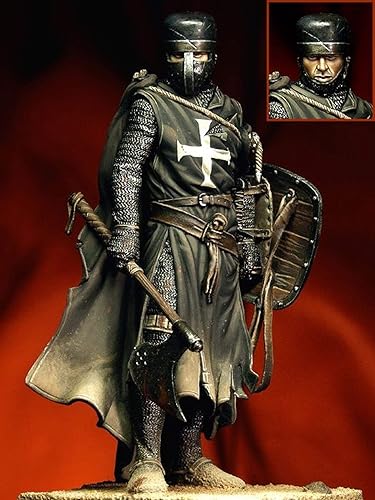 118 3.543 in antiguo cruzado caballero resina figura miniatura kit sin pintar sin montarR20457