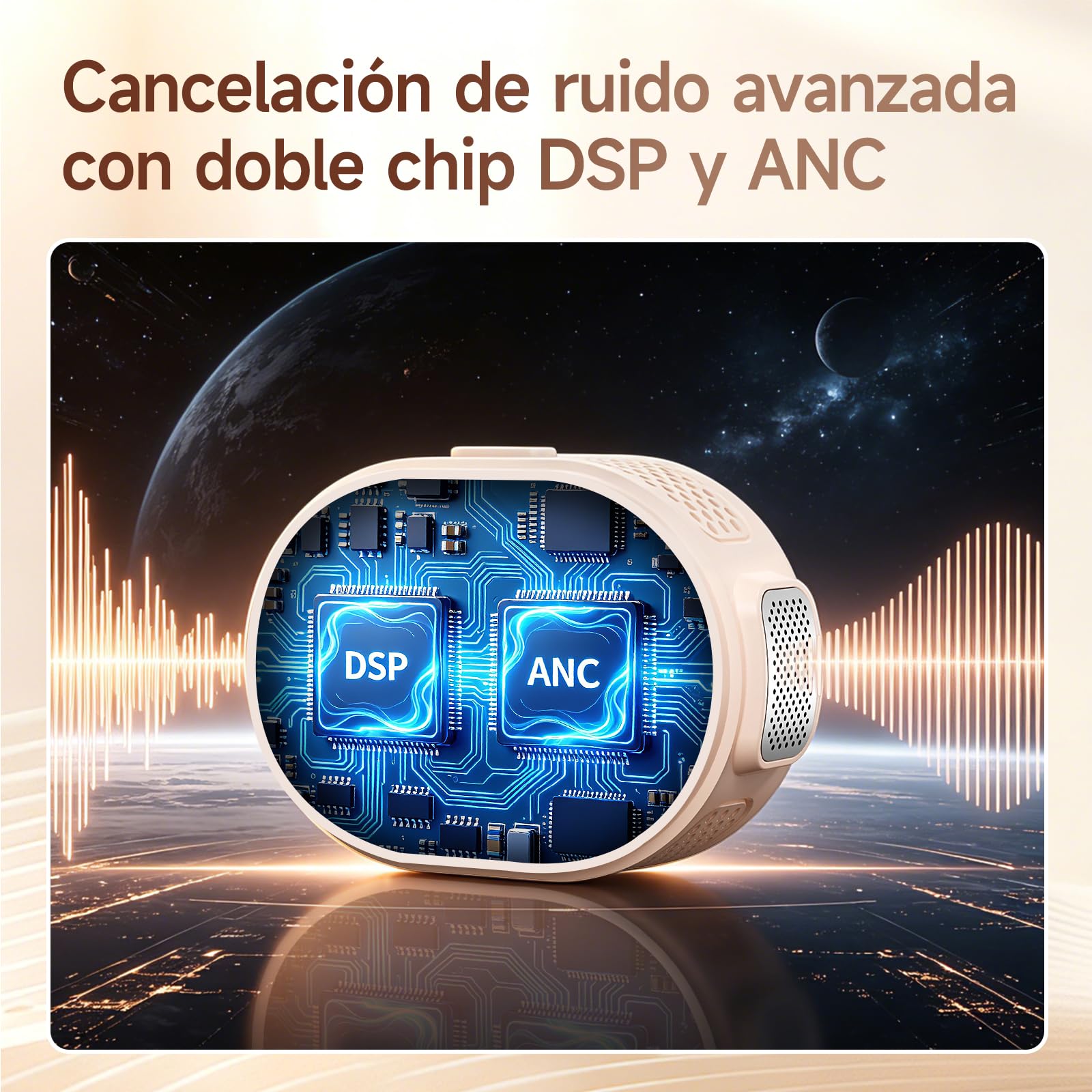 Amplificador de Voz inalámbrico para Profesores, con 2 micrófonos. | Soporta Bluetooth, tarjeta TF y modo dual, compatible con móviles y tablets para audio, música o apoyo de voz.