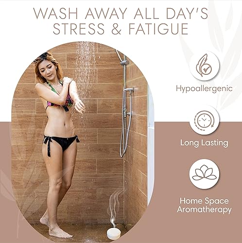 Miniatura 6 de Vaporizadores de ducha de eucalipto y menta (paquete de 15) Emily & Lilith Bomba de baño para aromaterapia, aceites esenciales para cuidado