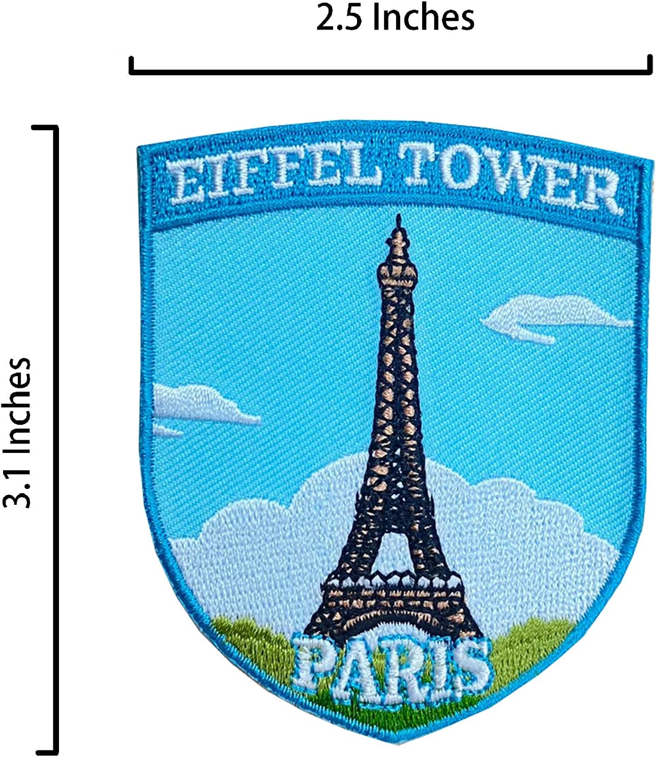 A-ONE - La Tour Eiffel Tower Patch Embroidery Patch Applique Patch,France Country Flag Pin Pinbadges for Clothing Handbag NO.164P