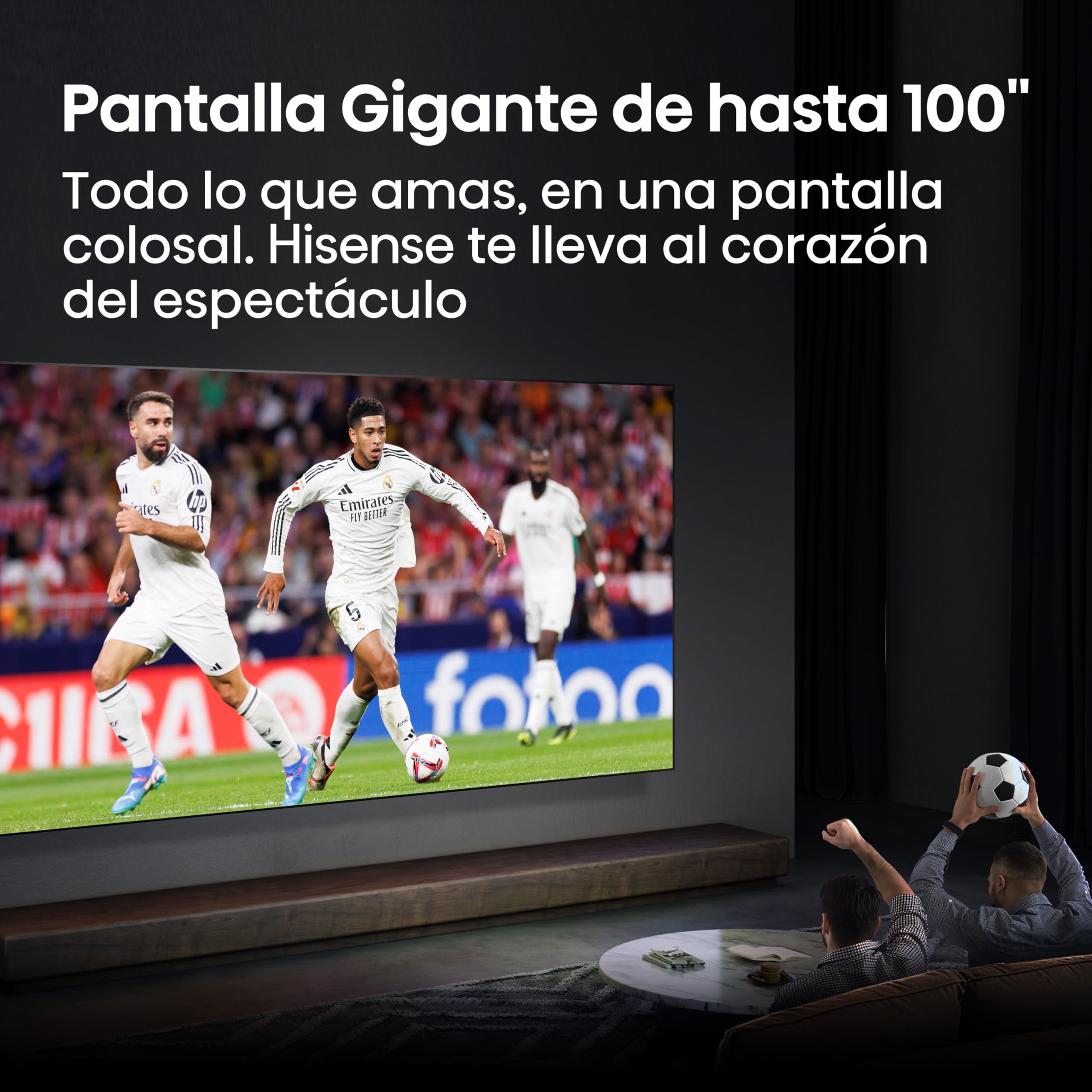 Hisense 100U70Q Pro - Mini LED Pro Smart TV 100 Pulgadas, Procesador Hi-View IA Pro, Modo Juego Ultra de 165Hz, Full Array Local Dimming, Sonido 2.1.2, Dolby Vision IQ, Dolby Atmos, Antireflejos