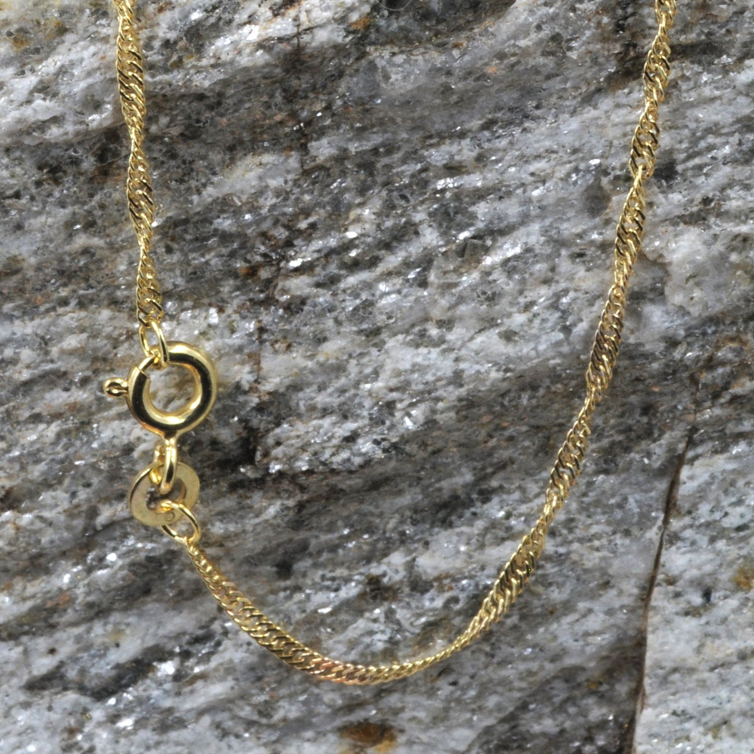 Goldkette Singapurkette Halskette Breite 1,6 mm 333-8 Karat echt Gold