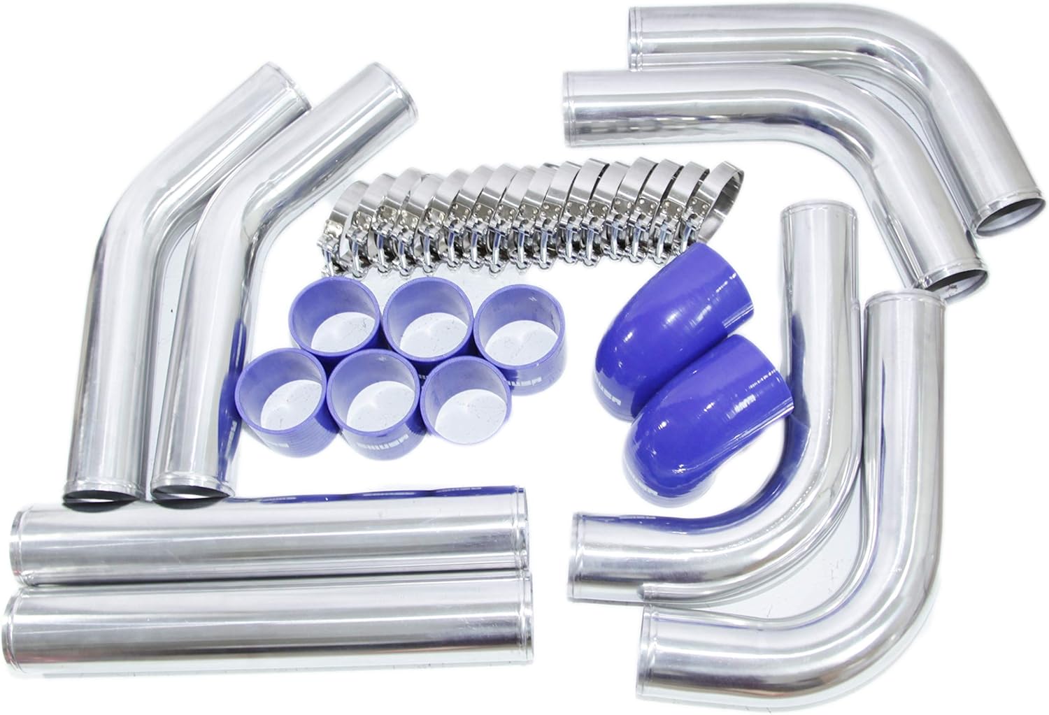 Parts & Accessories DIY 3.0" Universal Aluminum Intercooler Turbo