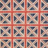 Tissu en toile Union Jack Jubilee – Union Jack All Over Jubilee – Toile en coton aspect lin – CGLIN07–80 % coton/20 % polyester