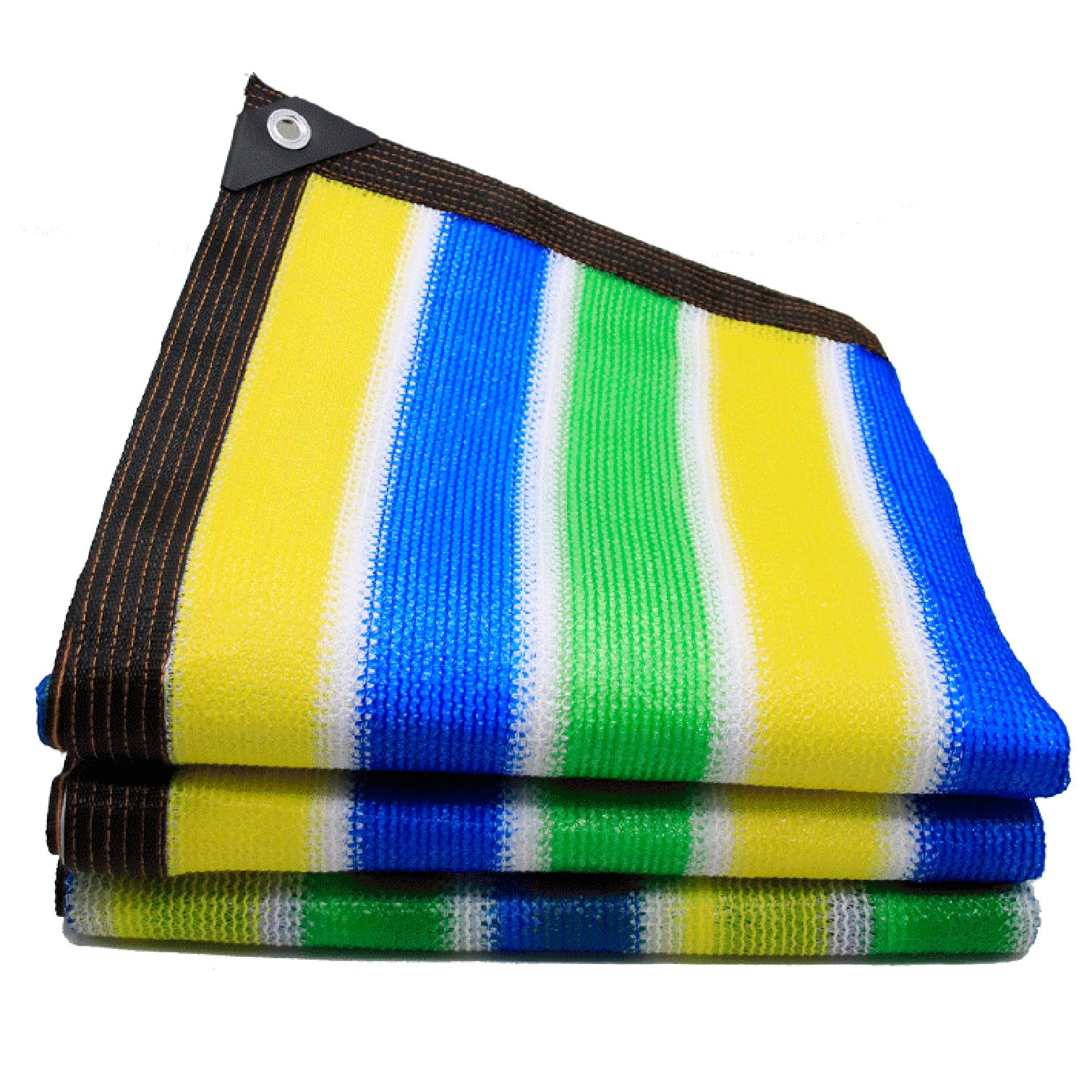 WQPMNYG Customizable 600x1200cm UVResistant Shade Cloth with Grommets90% Sunblock Garden Canopy for Outdoor Patio Terrace Greenhouse Color Striped Design