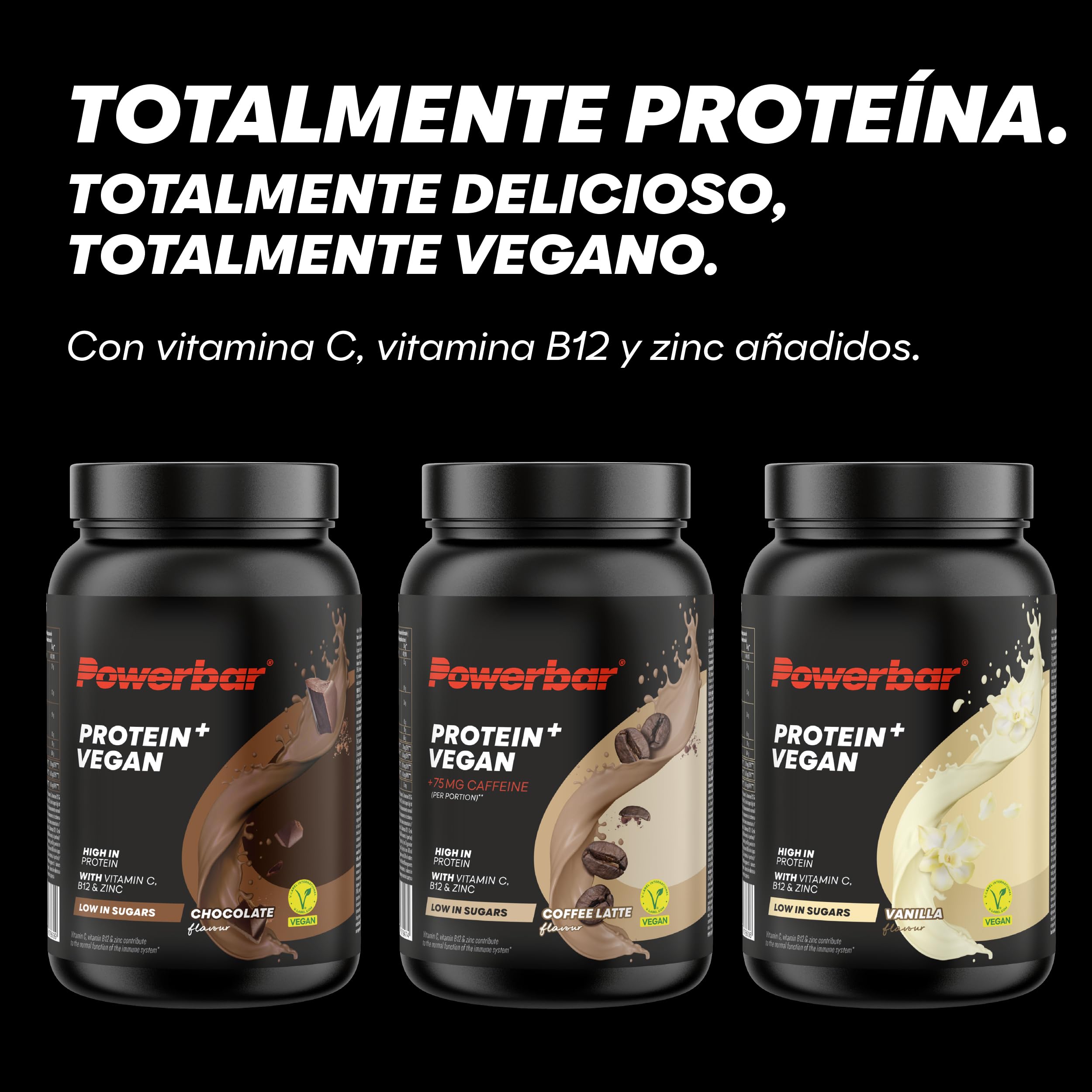Powerbar - Protein Plus Vegan - Immune Support - Coffee Latte - 570g - Proteína en polvo - Bajo en azúcar